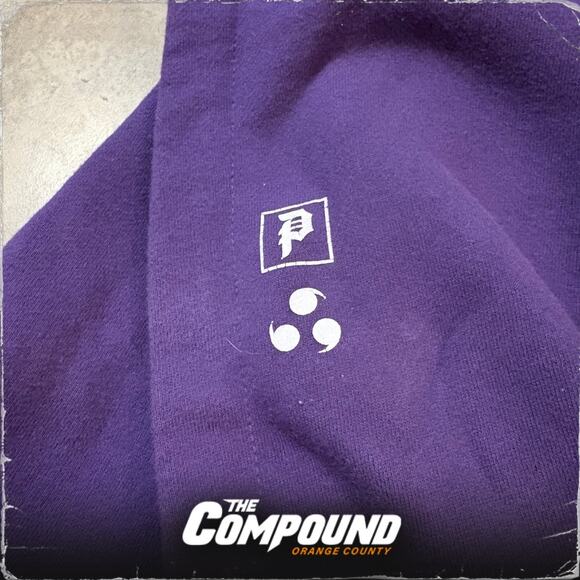 Primitive x Naruto - Sasuke Uchiha Hoodie - Purple - Medium - Used - Picture 3 of 6